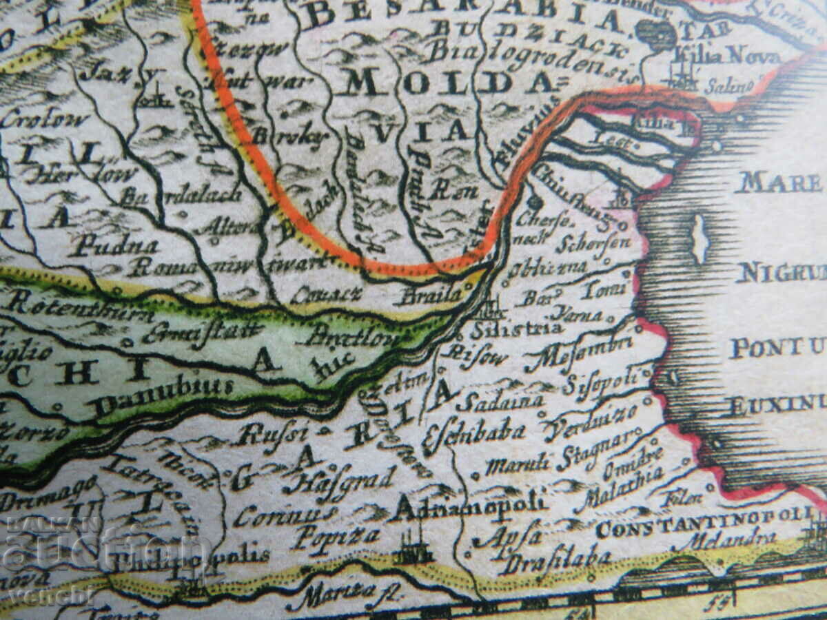 Auction MAP - DANUBE RIVER, BULGARIA -1724 - COPY Auction MAP - DANUBE RIVER, BULGARIA -1724 - COPY