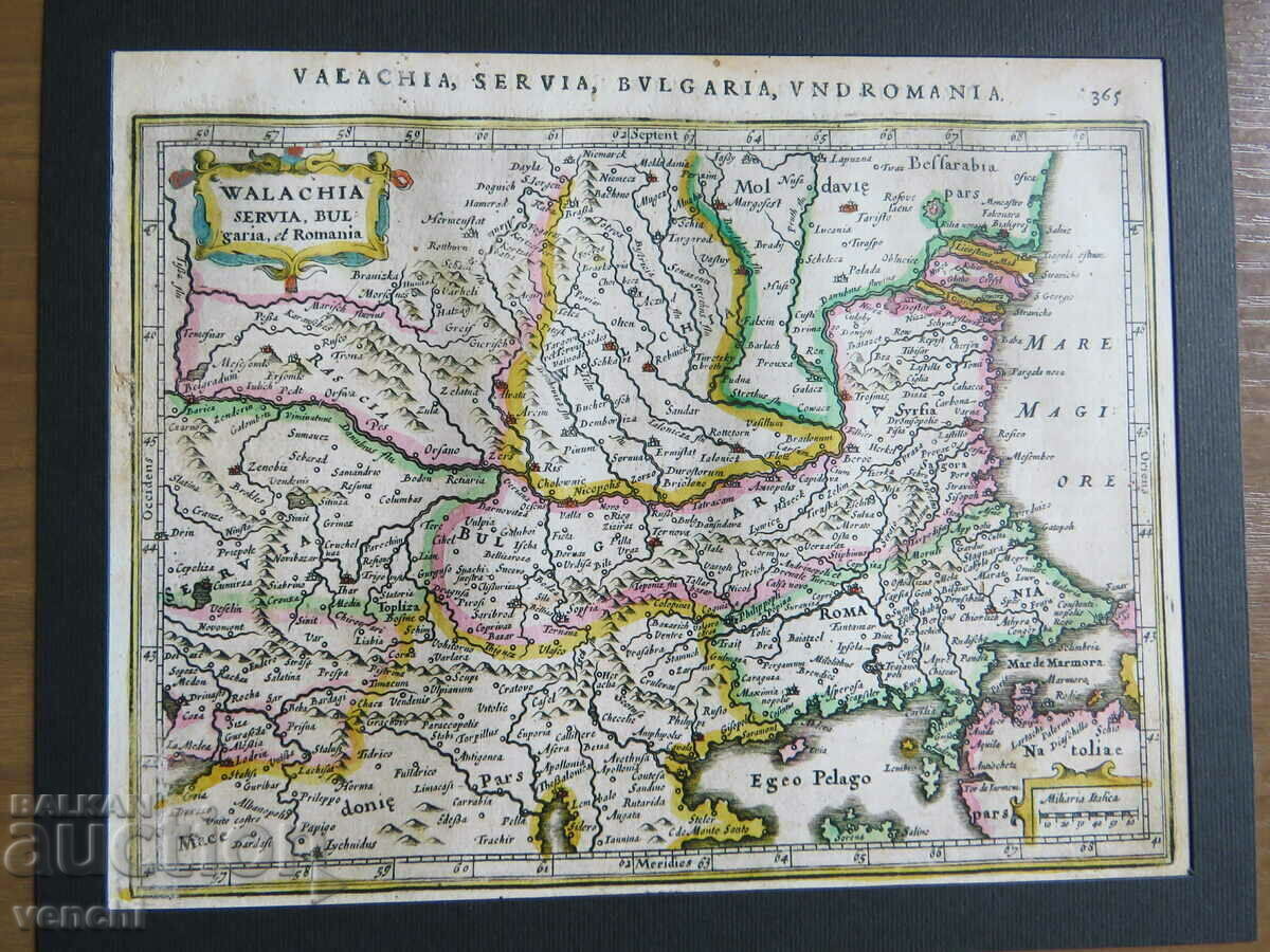 MAP - WLACHIA, BULGARIA, ROMANIA -1651- COPY with price 3.99 BGN | € 2.04 MAP - WLACHIA, BULGARIA, ROMANIA -1651- COPY with price 3.99 BGN | € 2.04