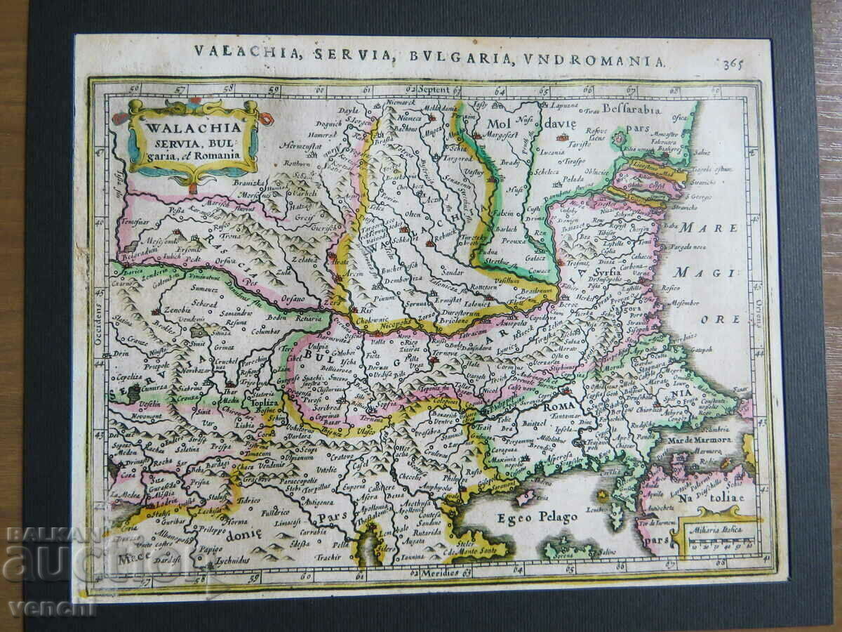 MAP - WLACHIA, BULGARIA, ROMANIA -1651- COPY with price 3.99 BGN | € 2.04 MAP - WLACHIA, BULGARIA, ROMANIA -1651- COPY with price 3.99 BGN | € 2.04
