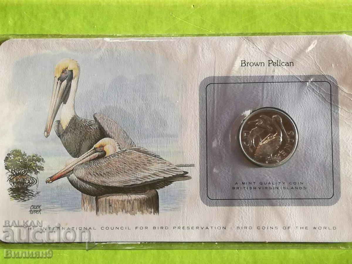 50 cents 1980 BU British Virgin Islands Exc. Rare