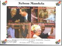 Clean Block Unperforated Nelson Mandela 2013 from Chad