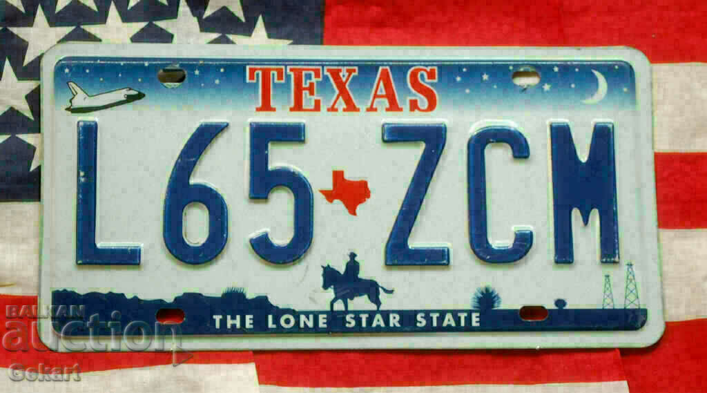 American license plate Plate TEXAS