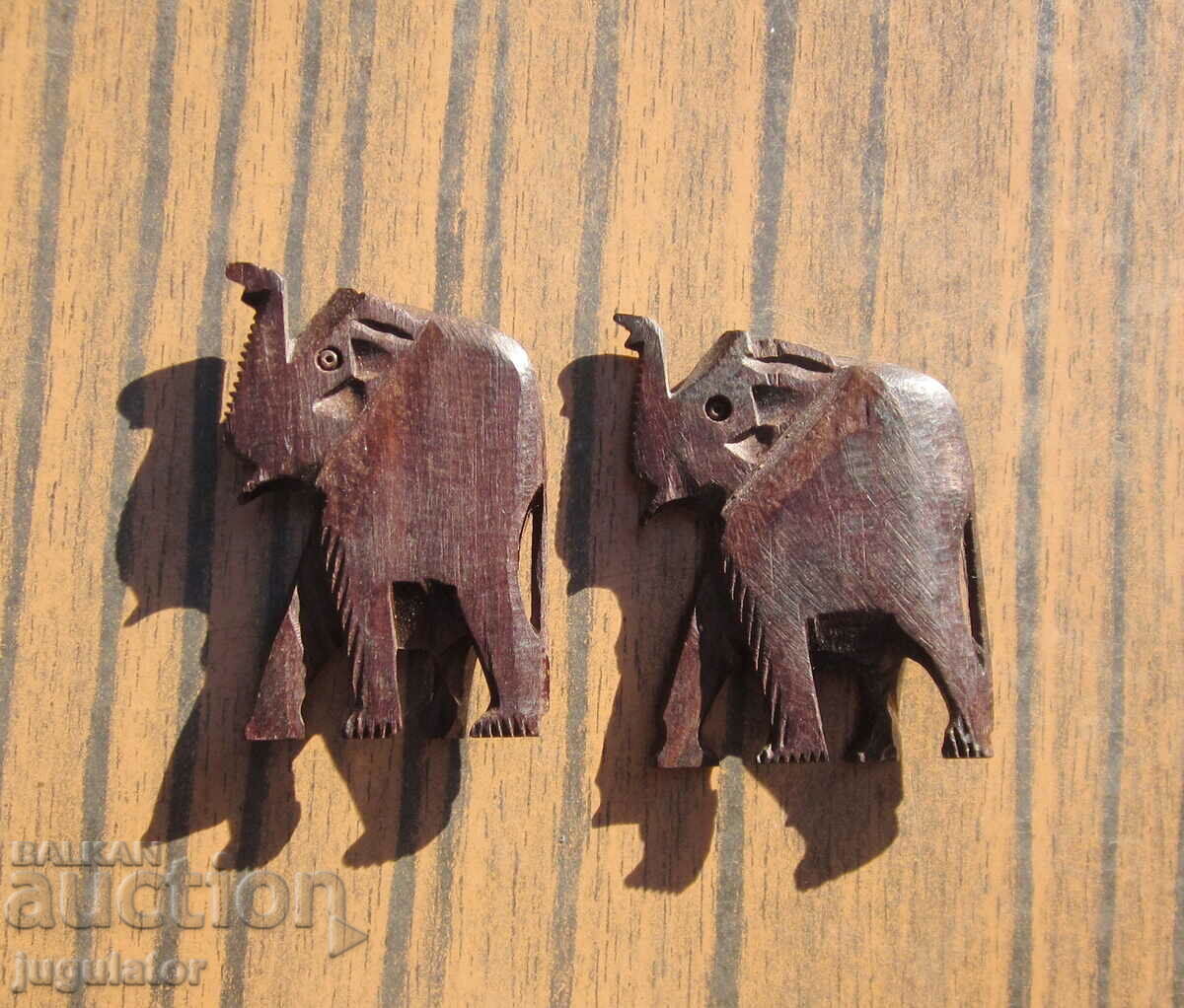 doi elefanți mici din abanos elefant elefant abanos 2 bucăți