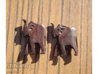 two small ebony elephants elephant elephant ebony 2 pieces