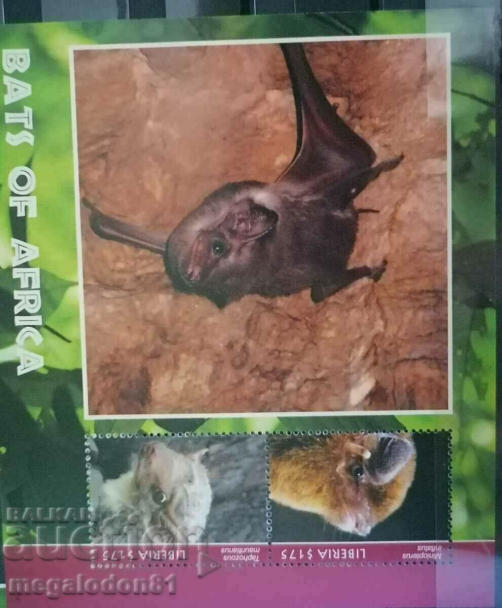 Liberia - fauna, African bats with price 23.00 BGN | € 11.76 Liberia - fauna, African bats with price 23.00 BGN | € 11.76