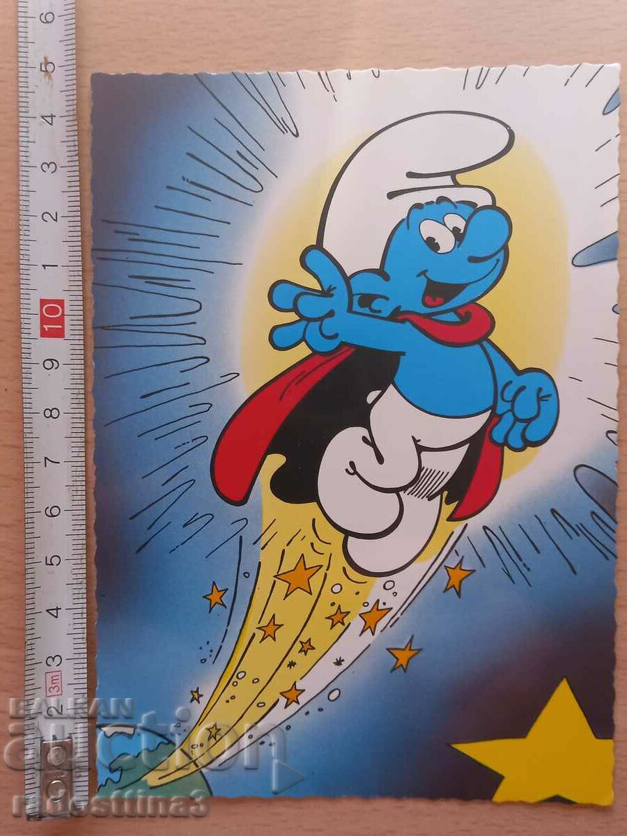 Картичка Смърф   Postcard Smurfs