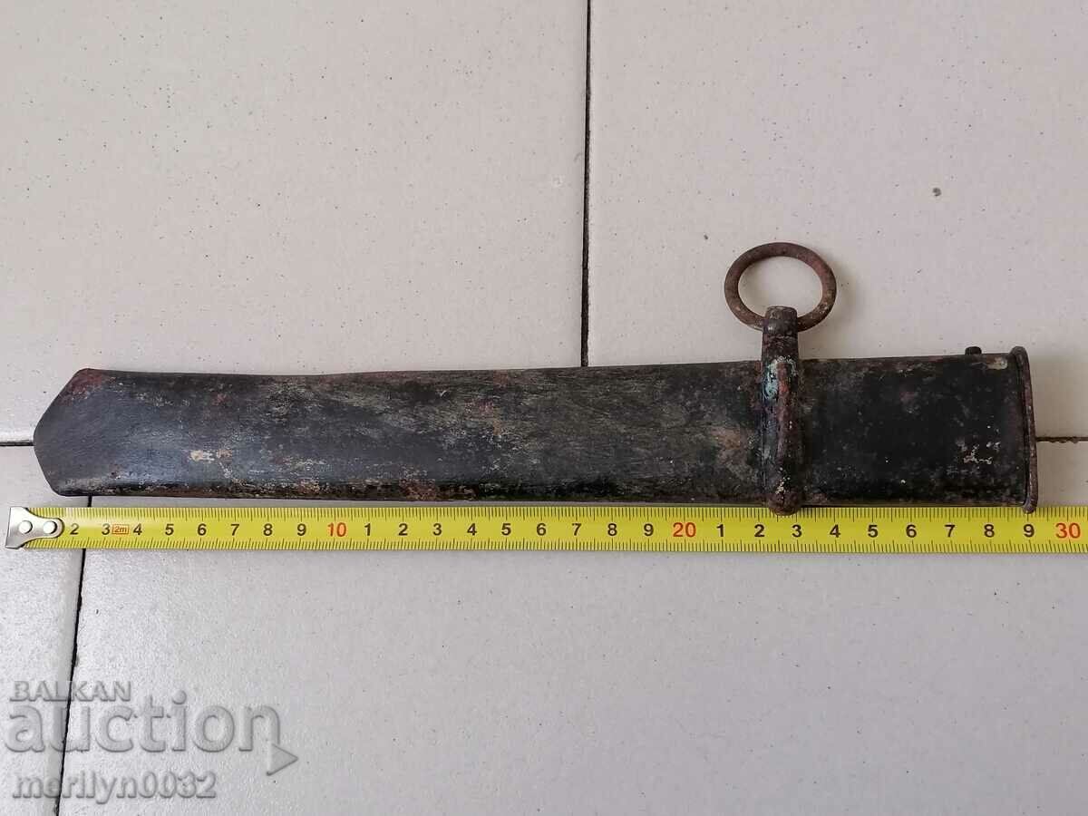 Auction Battle saber canister converted to trench knife WW1 blade Auction Battle saber canister converted to trench knife WW1 blade