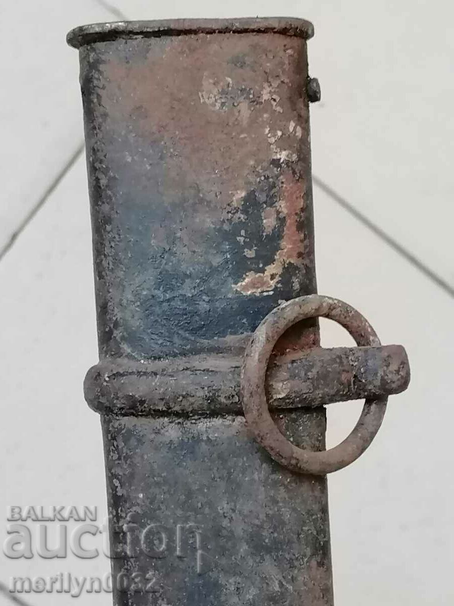 Battle saber canister converted to trench knife WW1 blade - 6 Battle saber canister converted to trench knife WW1 blade - 6