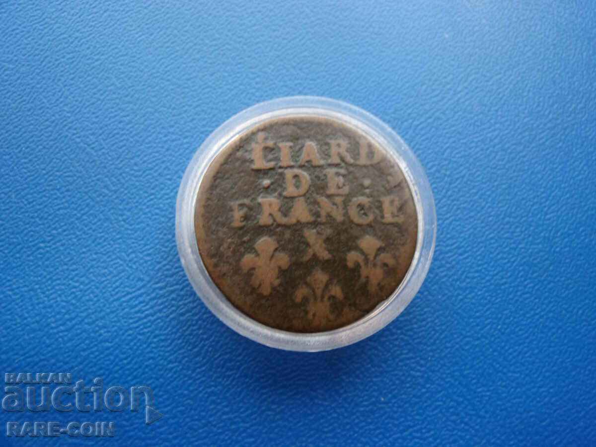 RS(45) France - Louis XIIII - 1 liard 1693- rare.BZC