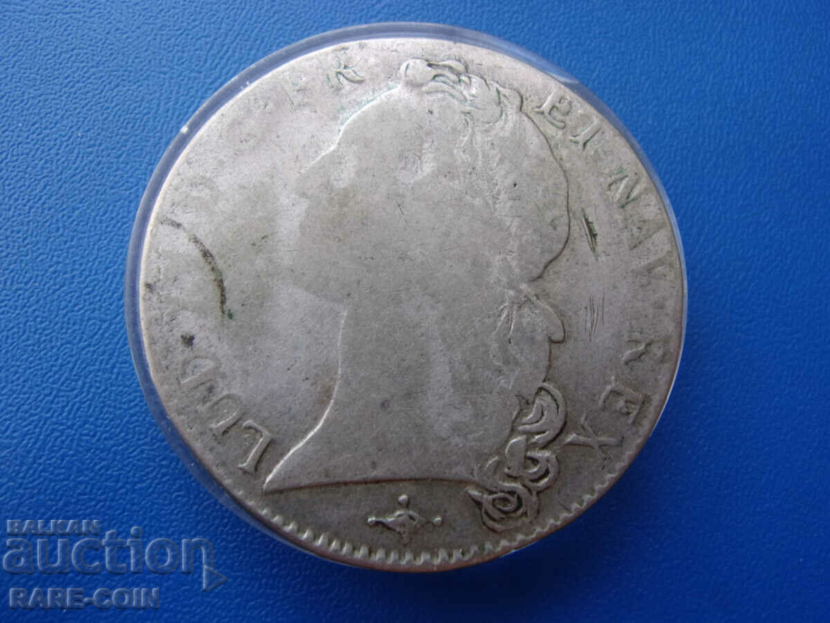 RS(45) Franta- Louis XV -1 ECU 1748 N-Montpellier-28.2gr.41mm. - 5