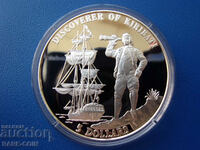 RS(45) Kiribati- 5 dollars 1996- Matt Glanz- many small mintage. BZC