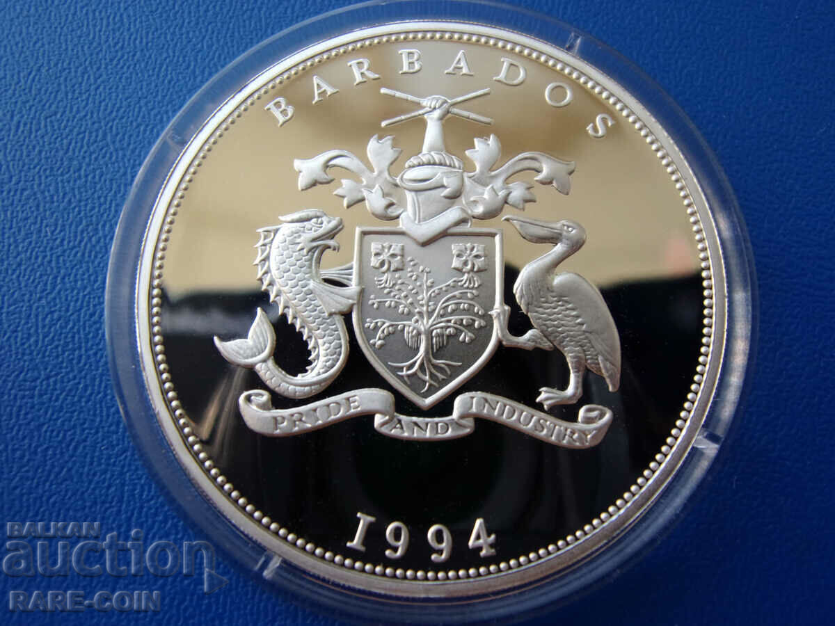 RS(45) Barbados- 5 Dollars 1994- Matt Glanz- πολλά μικρά νομισματοκοπεία. BZC με τιμή € 61.36 | 120.01 BGN