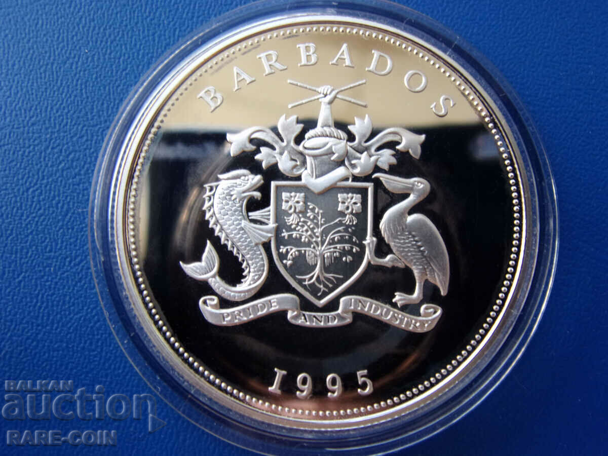 RS(45) Barbados- 5 Dollars 1995- Matt Glanz- πολλά μικρά νομισματοκοπεία. BZC με τιμή € 61.36 | 120.01 BGN
