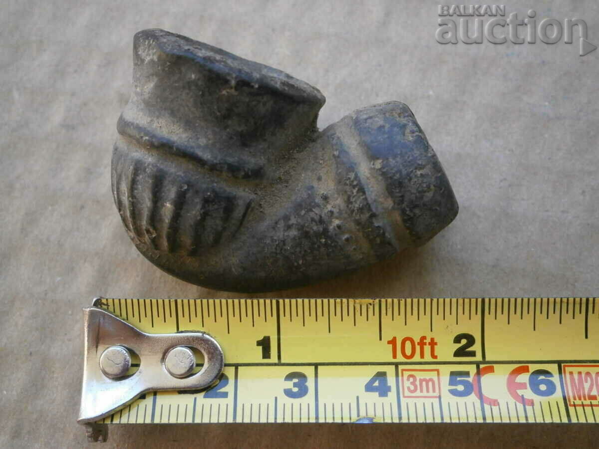 antique ceramic primitive pipe chibuk pipe - 6 antique ceramic primitive pipe chibuk pipe - 6