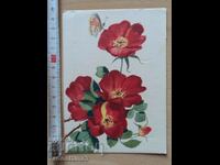 Card Flowers Postcard Flowers