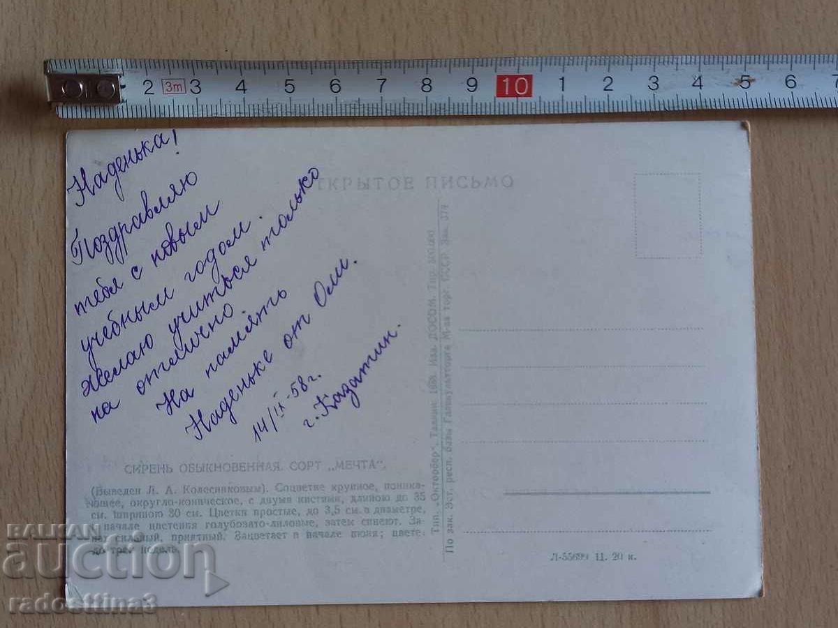 Card Flowers Postcard Flowers with price 1.99 BGN | € 1.02