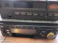 Retro car radio cassette player and radio