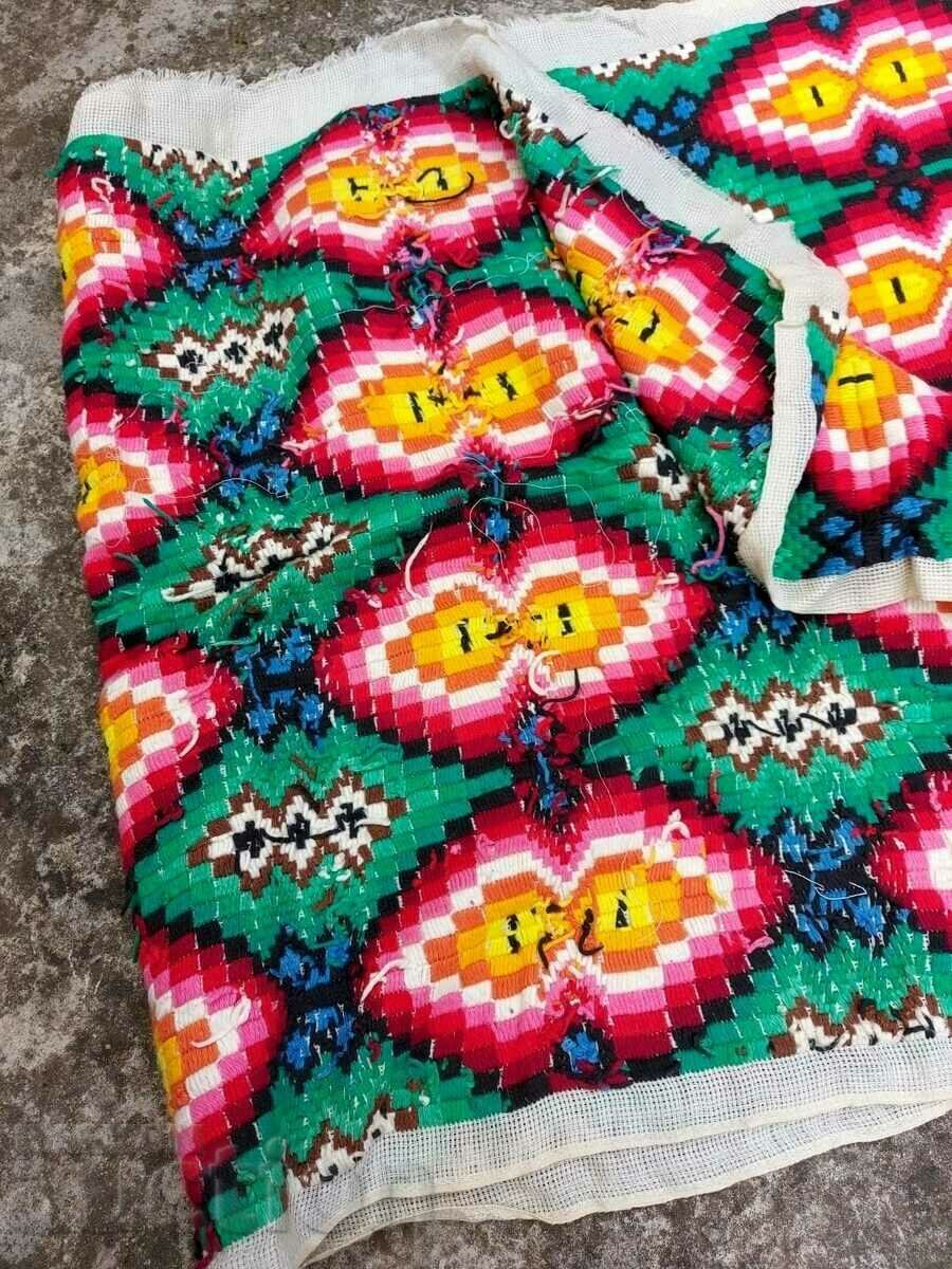 OLD QUILT PANEL PILLOW EMBROIDERY EMBROIDERY - 5 OLD QUILT PANEL PILLOW EMBROIDERY EMBROIDERY - 5