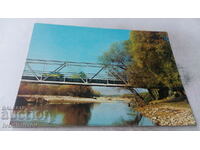 Καρτ ποστάλ Gotse Delchev The Mesta River Bridge 1980
