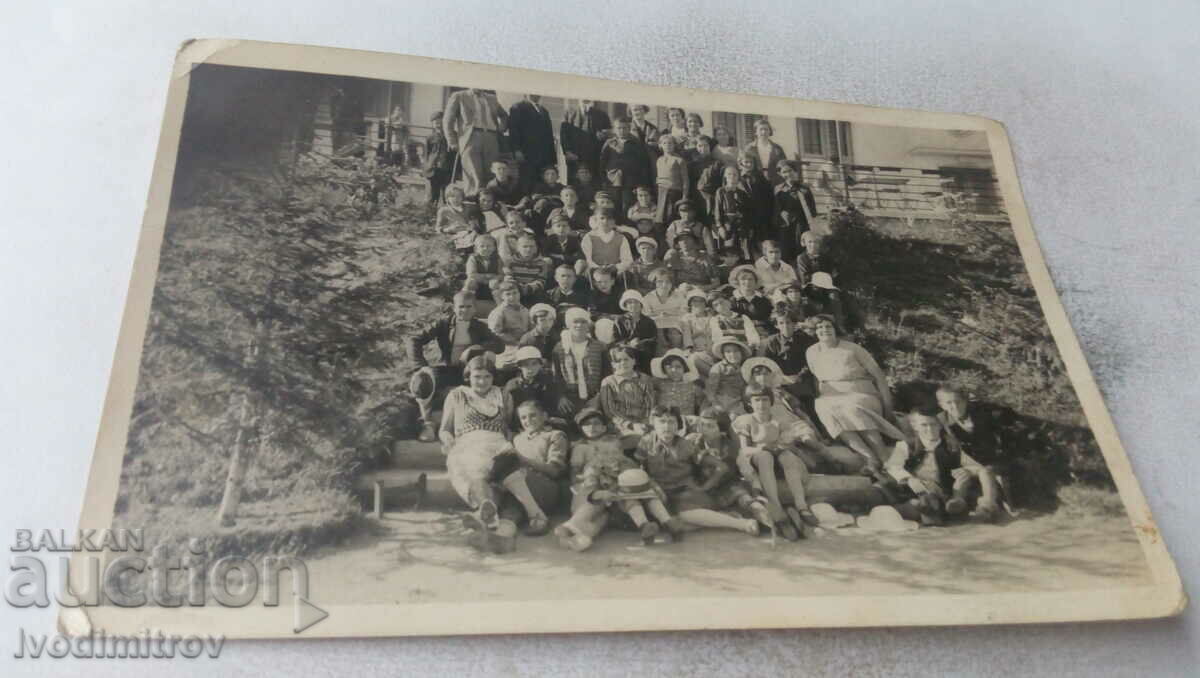 Fotografie Zlatitsa Bărbați, femei și copii 1933