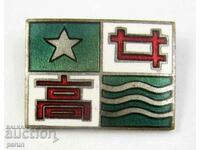 Old Japanese Top Enamel Badge