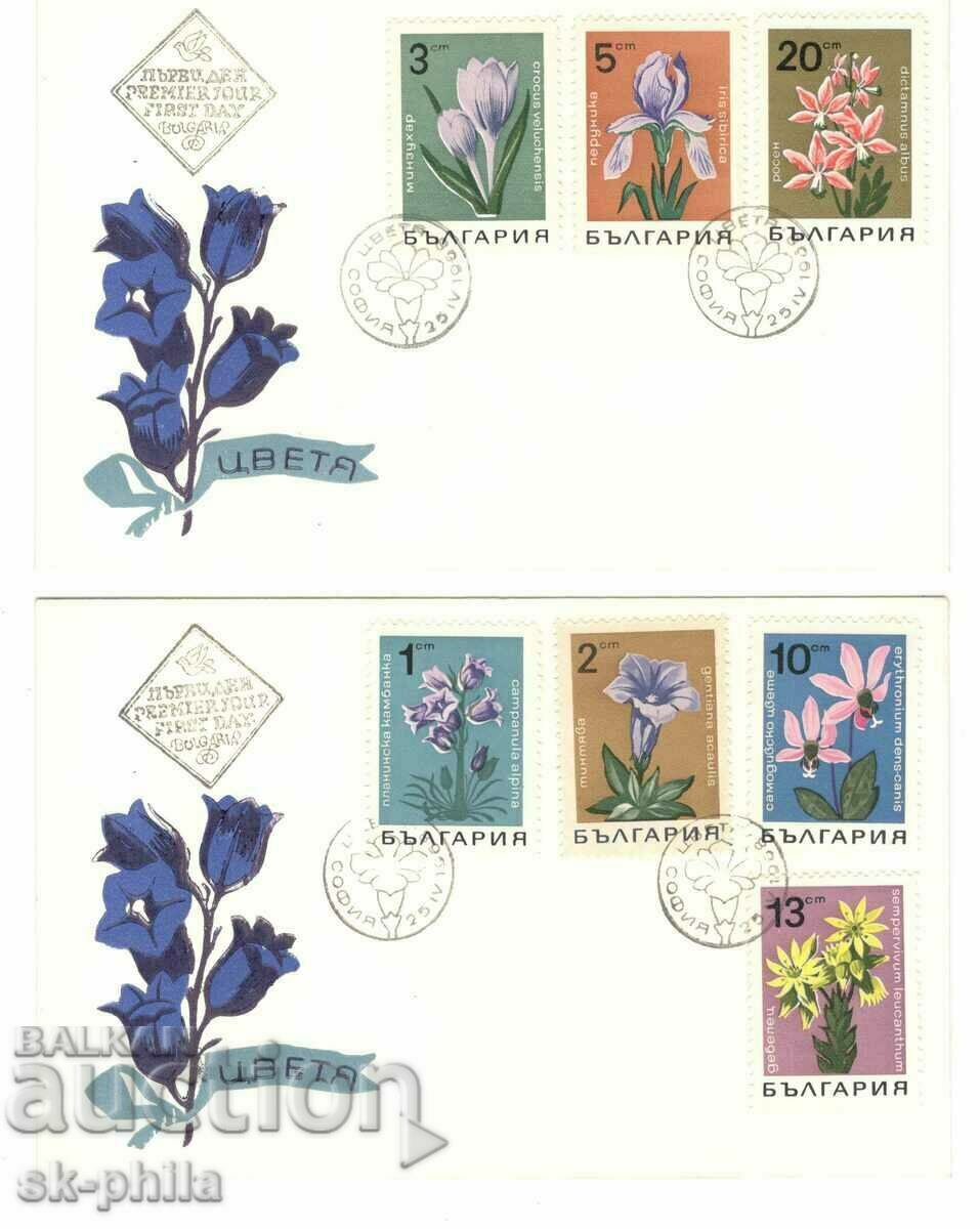 Plic postal - prima zi - seria Flori 1968