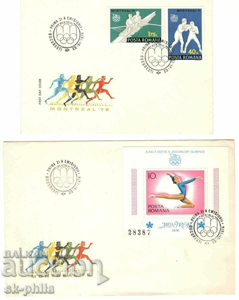 Mailing envelope - first day - Olympic Games - Montreal 76 - with price 4.40 BGN | € 2.25 Mailing envelope - first day - Olympic Games - Montreal 76 - with price 4.40 BGN | € 2.25