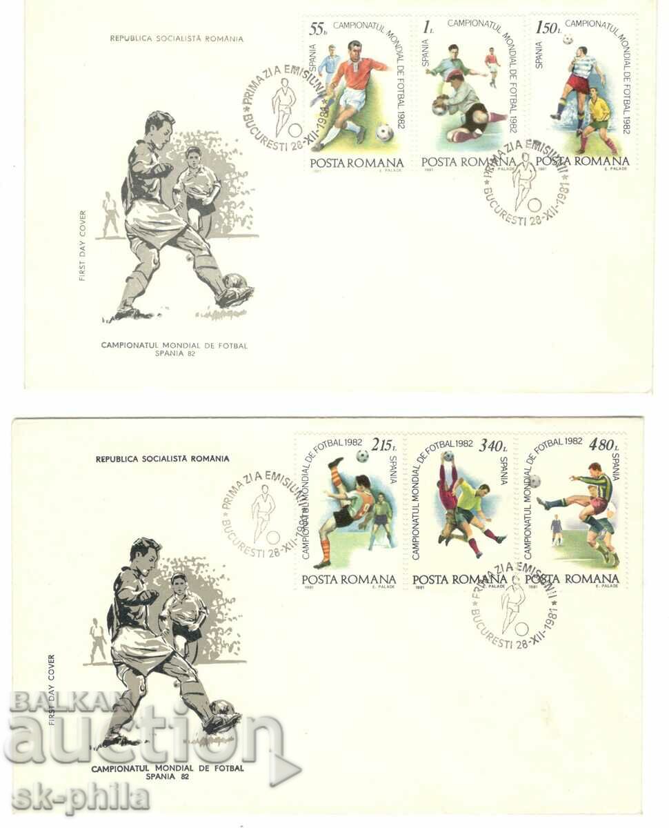 Пощенски плик - първодневен - Футбол, Испания 82