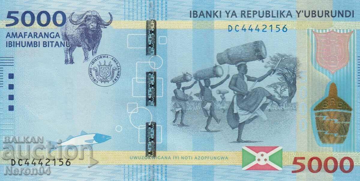 5000 franci 2015, Burundi
