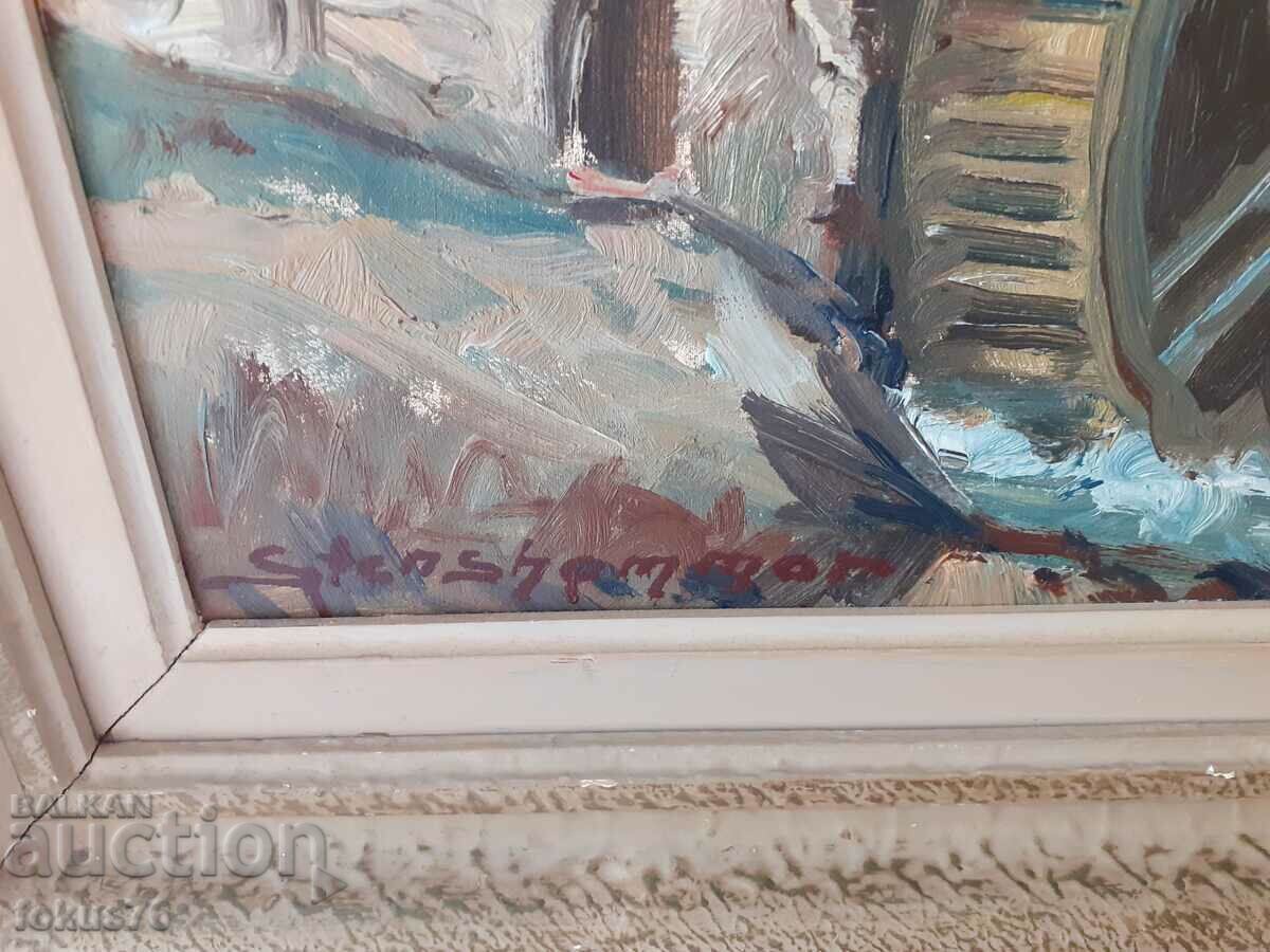 Great master painting oil on canvas signature frame with price 140.00 BGN | € 71.58