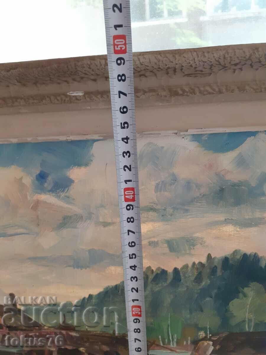 Great master painting oil on canvas signature frame - 7