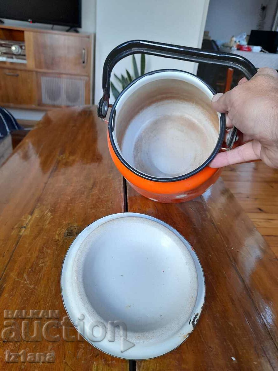 Old enamel teapot - 5 Old enamel teapot - 5