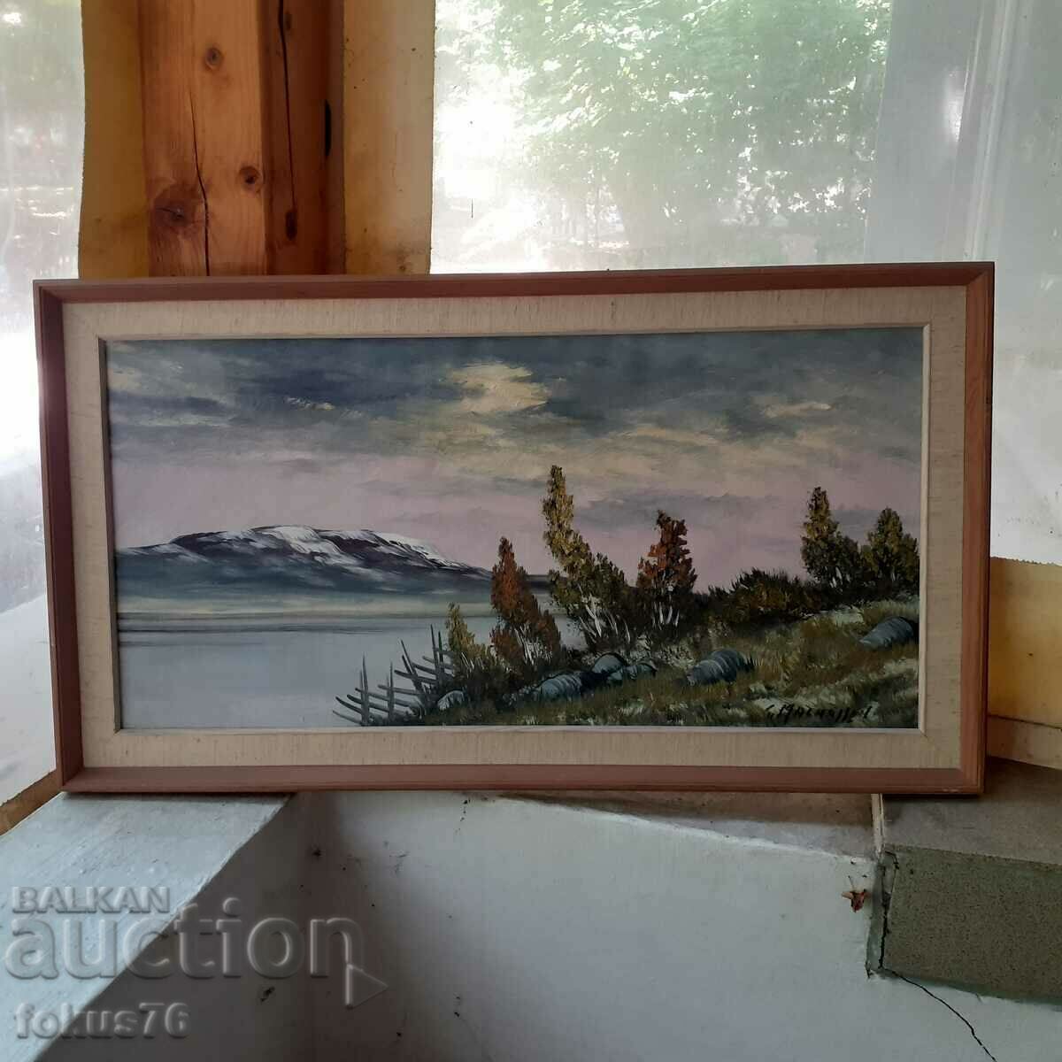 Auction Great master painting oil on canvas signature frame Auction Great master painting oil on canvas signature frame