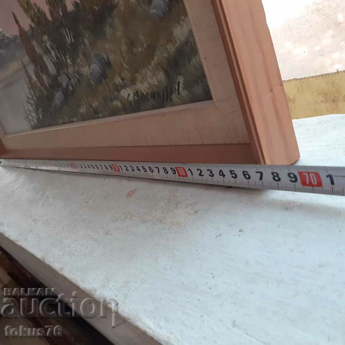 Great master painting oil on canvas signature frame - 6 Great master painting oil on canvas signature frame - 6