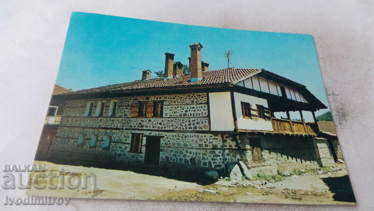 Carte poștală Bansko Arhitectură antică 1980