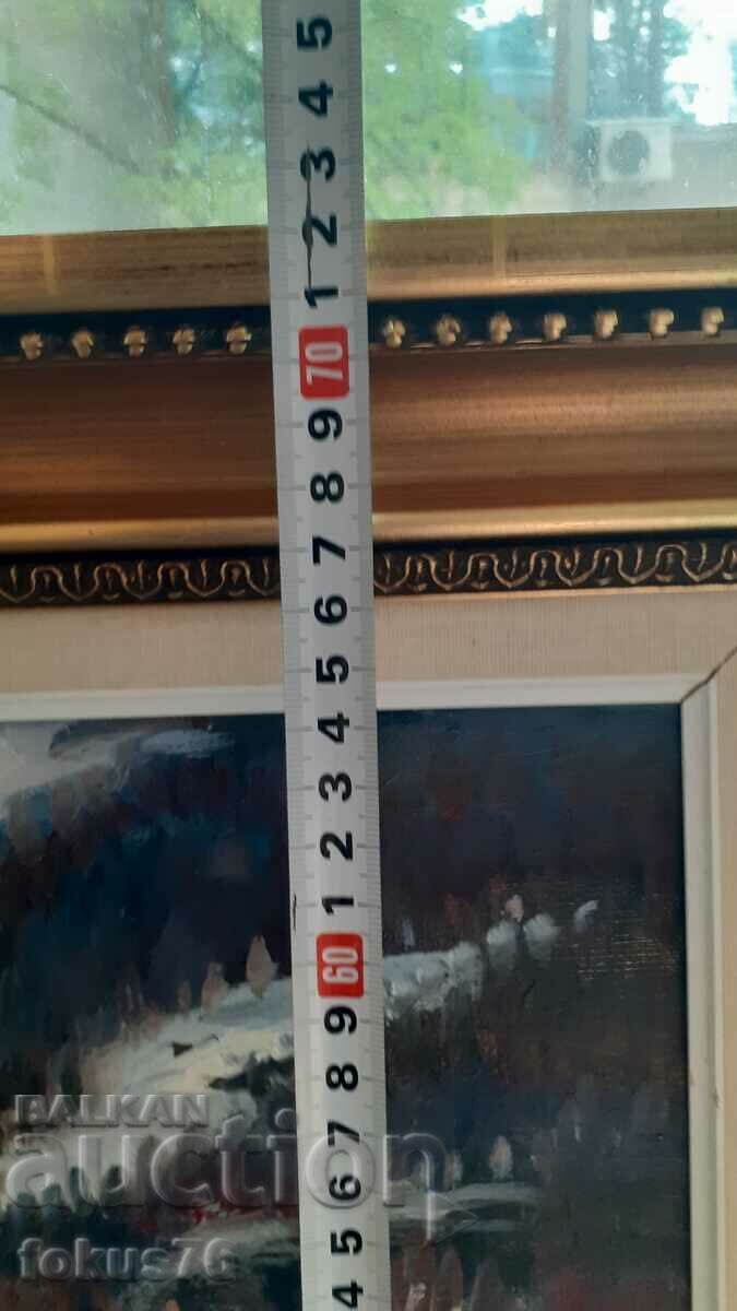 Unique master painting oil on canvas signed frame - 7 Unique master painting oil on canvas signed frame - 7