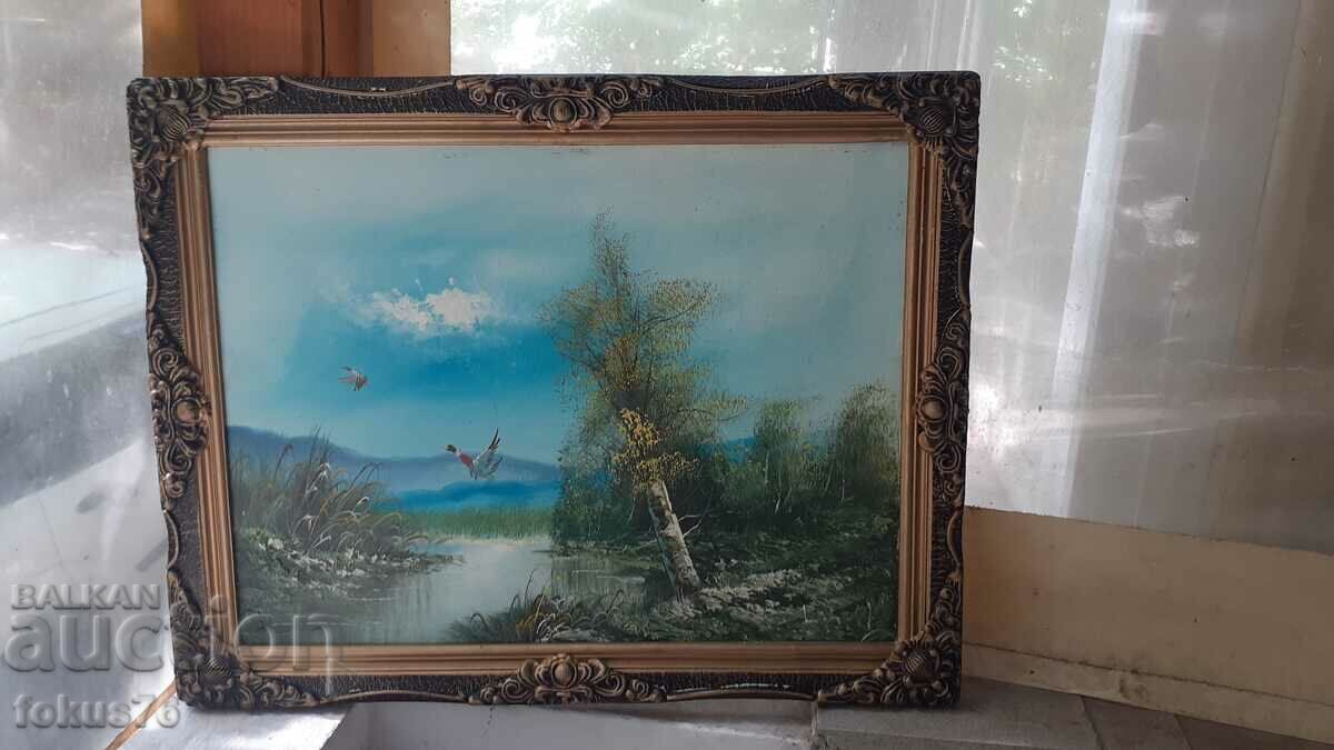 Beautiful oil painting on canvas signature frame with price 150.00 BGN | € 76.69 Beautiful oil painting on canvas signature frame with price 150.00 BGN | € 76.69