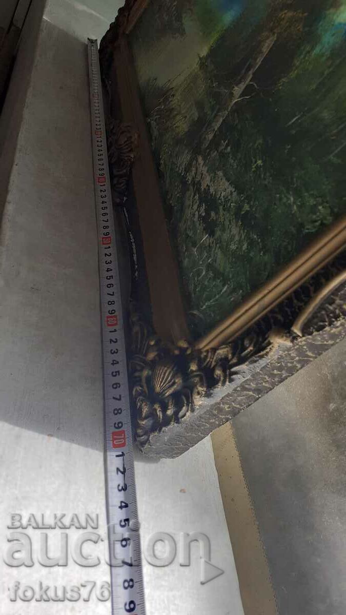 Beautiful oil painting on canvas signature frame - 6 Beautiful oil painting on canvas signature frame - 6