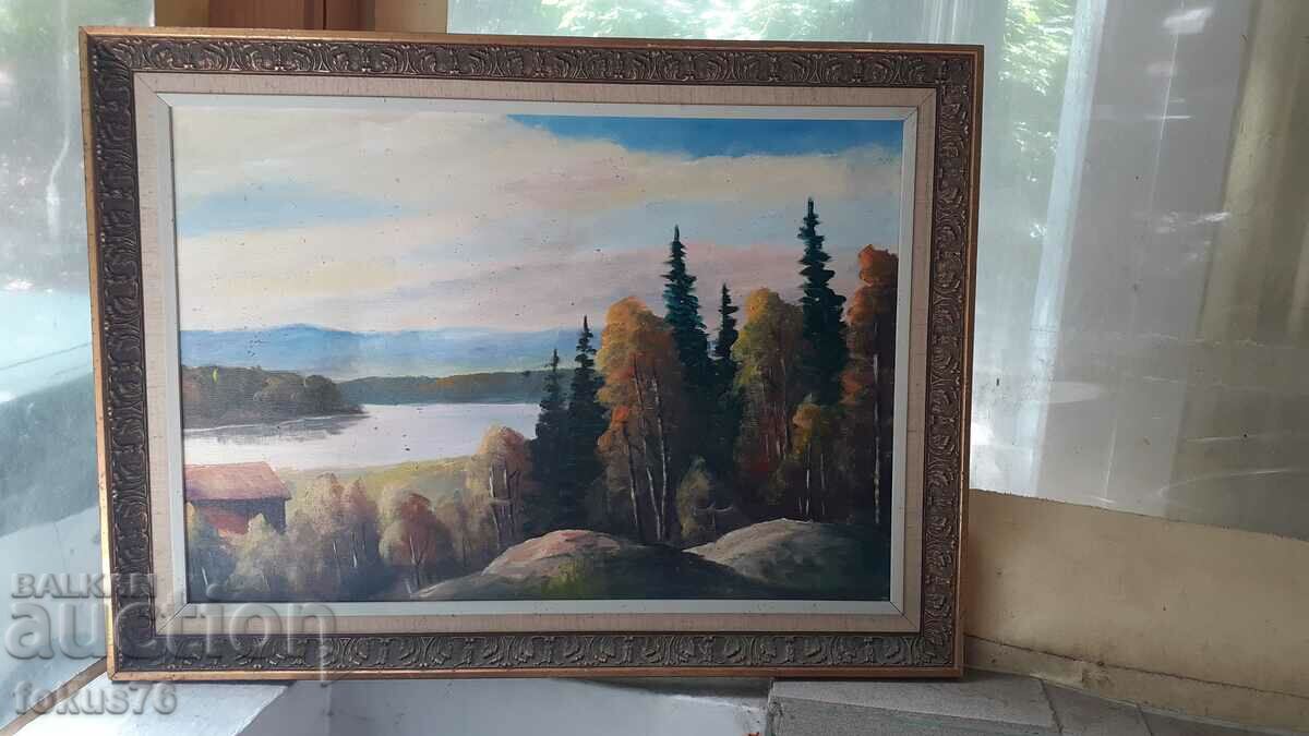 Great master painting oil canvas signed frame