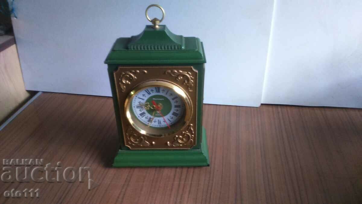 OLD DESK CLOCK AMBER