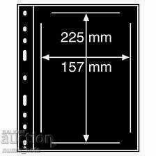 OPTIMA Banknote Album Sheets - All Sizes - Black - 5 OPTIMA Banknote Album Sheets - All Sizes - Black - 5