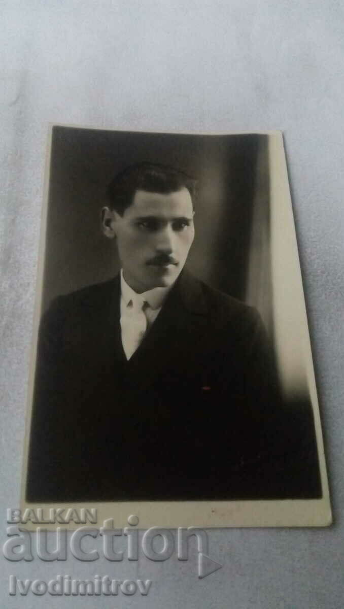 Photo Rousse Young man with a mustache 1932