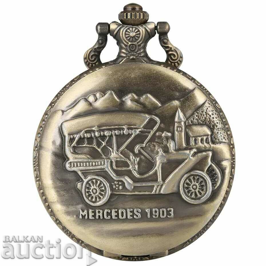 New Pocket watch Mercedes 1903 Mercedes Benz old timer