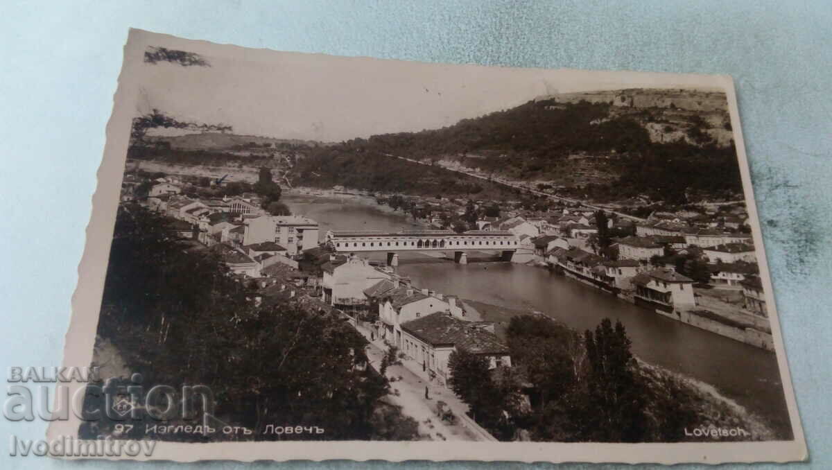 Lovech View Postcard Paskov 1937