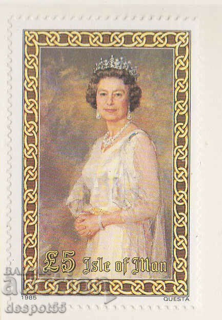 1985. О-в Ман. Нови стойности - кралица Елизабет II.