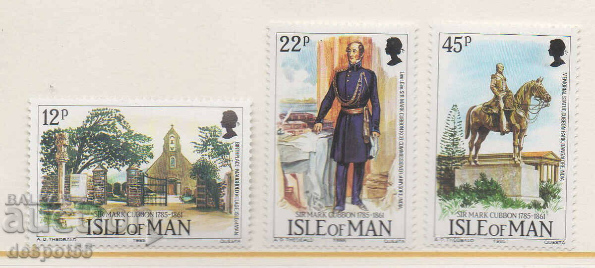 1985. Isle of Man. Sir Michael Cubbon, 1785-1985.