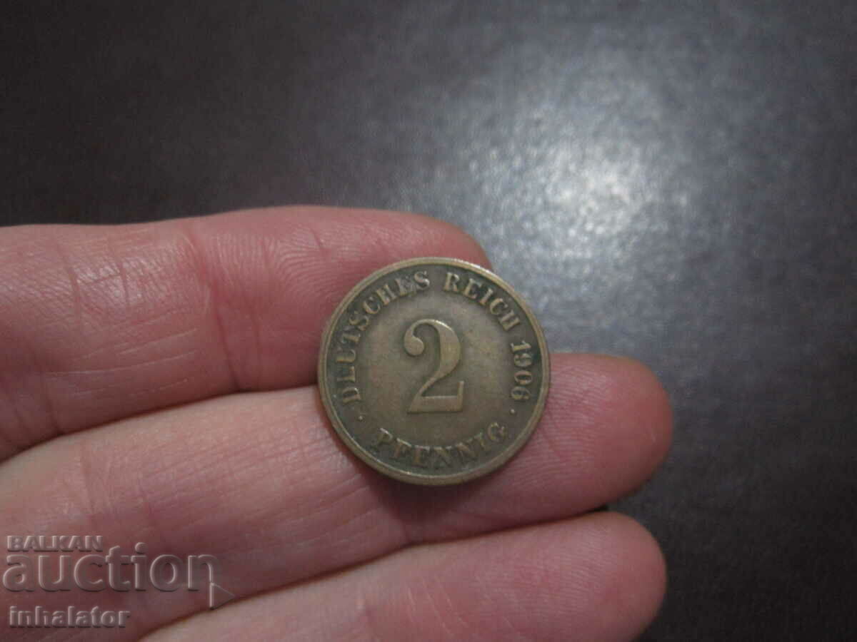 1906 litera-G- 2 pfennig Germania -