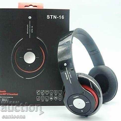 Wireless Bluetooth headphones STN-16, Bluetooth, FM, MP3, SD