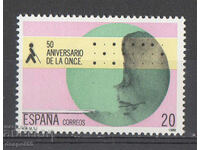1988. Spain. 50 years National Organization of the Blind.