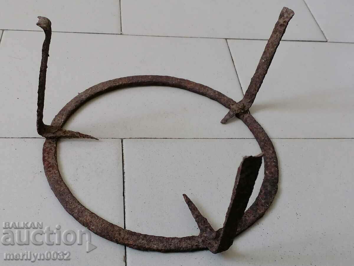 Antique wrought iron stove, hearth, grill, wrought iron - 7 Antique wrought iron stove, hearth, grill, wrought iron - 7